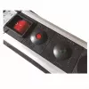 Prolunga di alimentazione M-Cab POW0001 2m 6 prese AC per interni nero argento