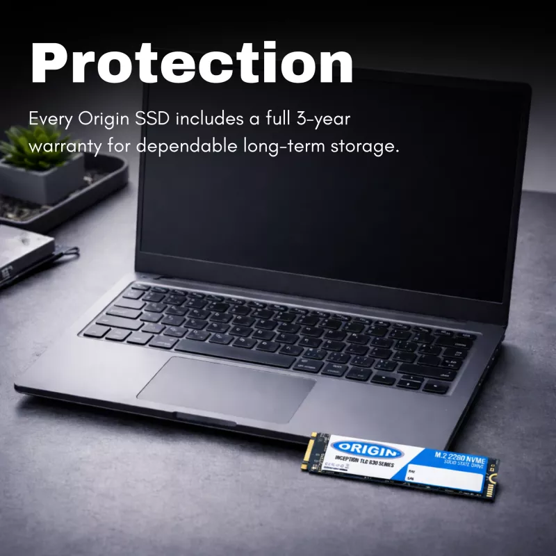 SSD Origin Inception 256 GB NVMe M.2 3D TLC (80 mm) — 2100/1900 MB/s