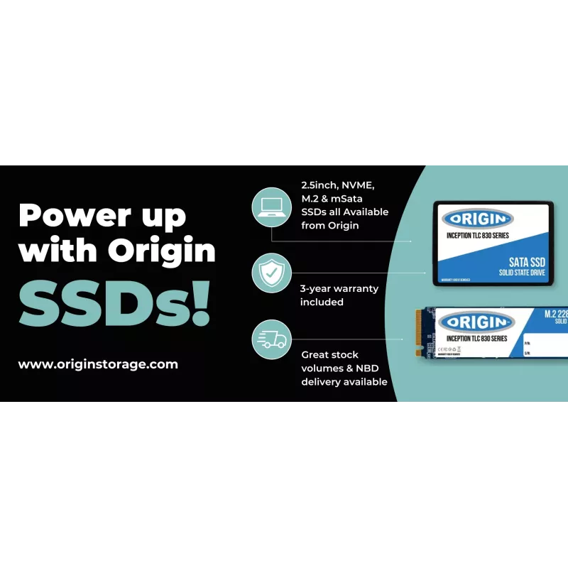 Origin Storage Inception SSD 512 GB NVMe M.2 30 mm, 512 GB, M.2, 2750 MB/s