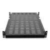 Ripiano scorrevole per rack server StarTech.com 2U - profondità di montaggio regolabile da 20 a 30 pollici - ventilato - 50 lb - ripiano universale heavy duty per rack 19