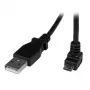 Cavo Micro-USB StarTech.com 2 m - A a Micro-B angolato, 2 m, USB A, Micro-USB B, USB 2.0, 0,48 Gbit/s, nero