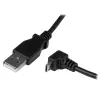 Cavo Micro-USB StarTech.com 2 m - A a Micro-B angolato, 2 m, USB A, Micro-USB B, USB 2.0, 0,48 Gbit/s, nero
