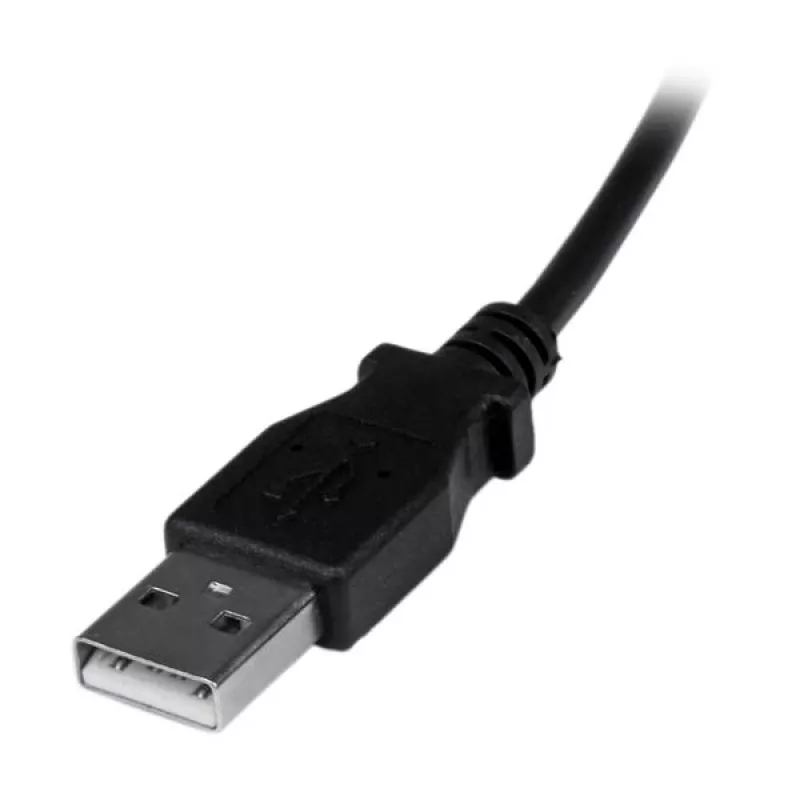 Cavo Micro-USB StarTech.com 2 m - A a Micro-B angolato, 2 m, USB A, Micro-USB B, USB 2.0, 0,48 Gbit/s, nero