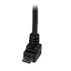 Cavo Micro-USB StarTech.com 2 m - A a Micro-B angolato, 2 m, USB A, Micro-USB B, USB 2.0, 0,48 Gbit/s, nero