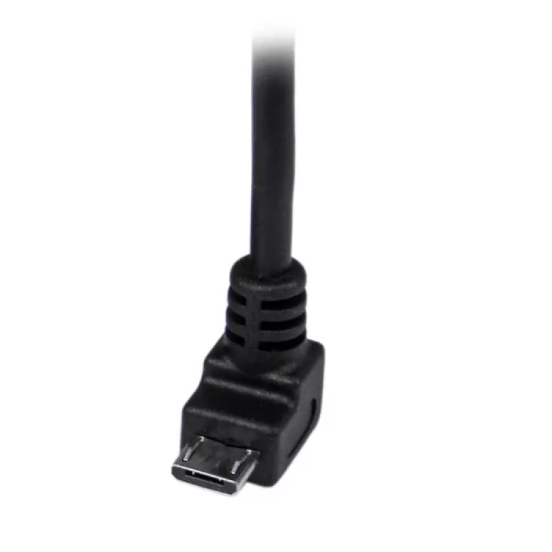 Cavo Micro-USB StarTech.com 2 m - A a Micro-B angolato, 2 m, USB A, Micro-USB B, USB 2.0, 0,48 Gbit/s, nero