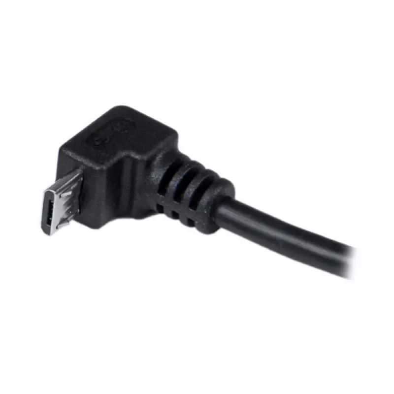 Cavo Micro-USB StarTech.com 2 m - A a Micro-B angolato, 2 m, USB A, Micro-USB B, USB 2.0, 0,48 Gbit/s, nero