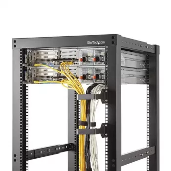 Gancio a D per gestione cavi rack server verticale multidirezionale StarTech.com 6 x 10 cm (2,4 x 3,9 pollici)