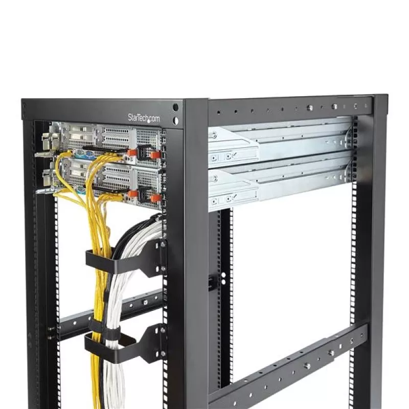 Gancio a D per gestione cavi rack server verticale multidirezionale StarTech.com 6 x 10 cm (2,4 x 3,9 pollici)