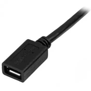 Prolunga Micro-USB StarTech.com - M/F - 0,5 m (20 pollici), 0,5 m, Micro-USB B, Micro-USB B, USB 2.0, 0,48 Gbit/s, nero