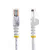 Cavo patch Ethernet Cat5e StarTech.com con connettori RJ45 senza linguette – 7 m, bianco