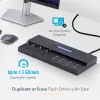 StarTech.com Duplicatore e cancellatore autonomo di chiavette USB 1 a 15, copiatore multiplo di unità flash USB, copia di sistema, file e intera unità a 1,5 GB/min, cancellazione singola e a 3 passaggi, display LCD – TAA