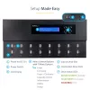 StarTech.com Duplicatore e cancellatore autonomo di chiavette USB 1 a 15, copiatore multiplo di unità flash USB, copia di sistema, file e intera unità a 1,5 GB/min, cancellazione singola e a 3 passaggi, display LCD – TAA
