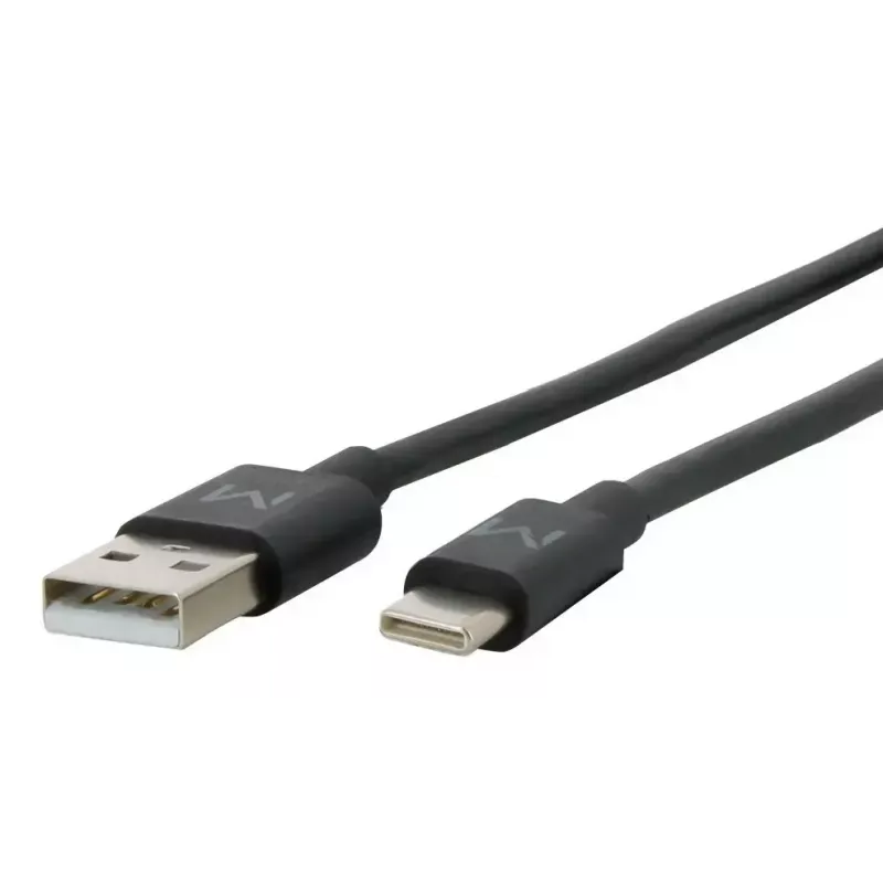 Mobilis 020013 Energia cavo USB-A – USB-C, 1 m, nero