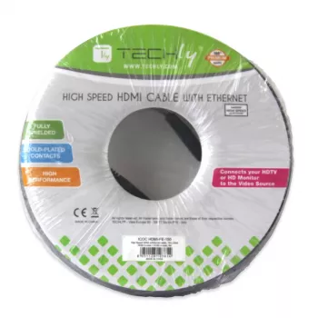 Cavo HDMI ad alta velocità Techly 10 m con Ethernet A/A M/M nero ICOC HDMI-4-100