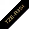 Etichetta per etichettatrice Brother TZE-R354 oro su nero