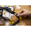 Etichetta per etichettatrice Brother TZE-R354 oro su nero