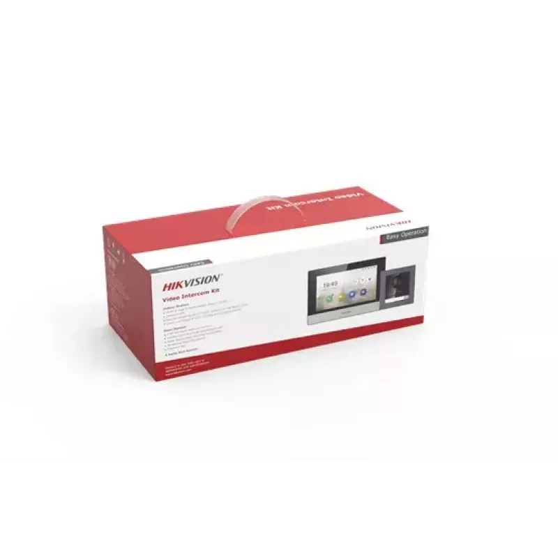 Videocitofono Hikvision DS-KIS602 2 MP 7 pollici nero grigio