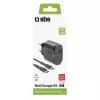 Caricabatterie portatile SBS TEKITTRTC15W universale nero ricarica rapida AC