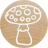Timbro tondo Colop 165226 timbro in legno 3 cm diametro