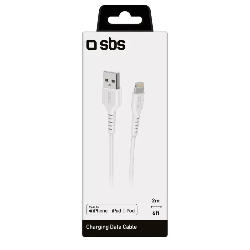 Cavo Lightning SBS TECABLEUSBIP5289W 2m bianco USB A