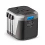 Alimentatore per dispositivi mobili SBS Mobile TEADAPT2USBUNI — nero/argento, adattatore USB