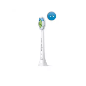 Testine spazzolino di ricambio Philips HX6066/87 Optimal White — confezione da 6 pz.