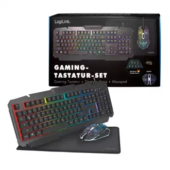 Tastiera gaming con mouse LogiLink ID0185