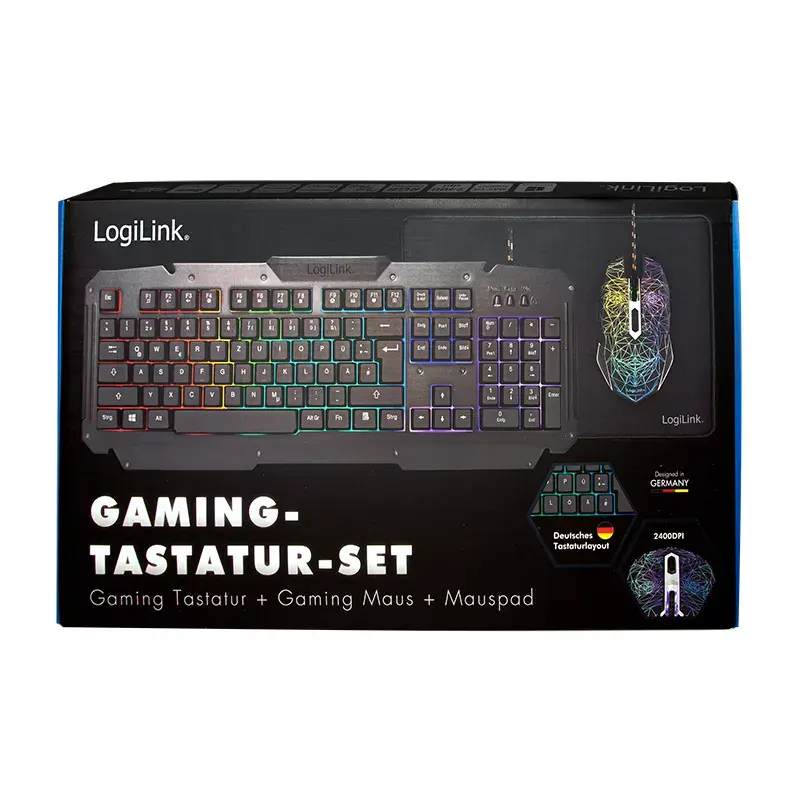 Tastiera gaming con mouse LogiLink ID0185