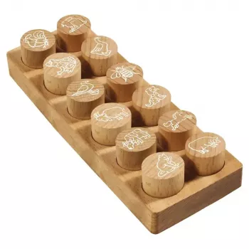 Timbro a data Colop 165225 gomma legno 3 cm diametro