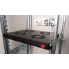 Equip ventole di raffreddamento 19', 1U, 4 ventole, RAL9005 nero