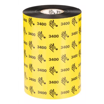 Zebra 3400 nastro a trasferimento termico cera-resina ad alte prestazioni 450 m nero