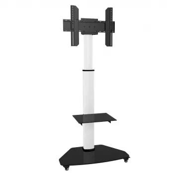 Techly supporto a pavimento con carrello TV LCD/LED/Plasma 37-70 pollici bianco