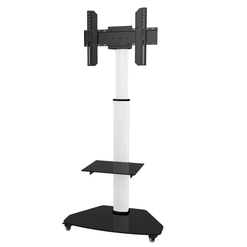 Techly supporto a pavimento con carrello TV LCD/LED/Plasma 37-70 pollici bianco