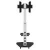 Techly supporto a pavimento con carrello TV LCD/LED/Plasma 37-70 pollici bianco