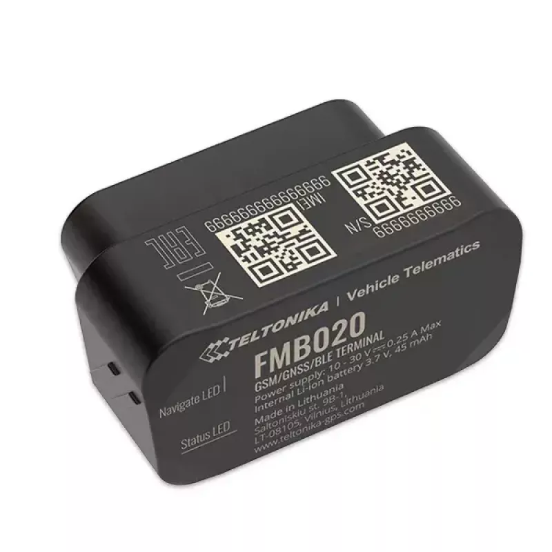 GPS tracker Teltonika FMB020 auto nero resistente alla polvere 0,128 GB