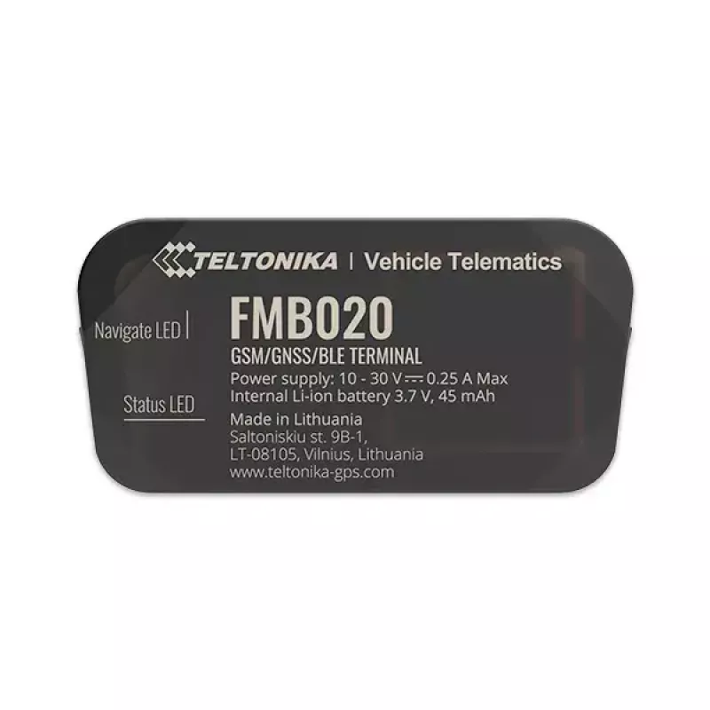 GPS tracker Teltonika FMB020 auto nero resistente alla polvere 0,128 GB