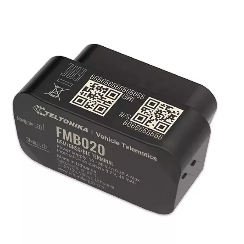 GPS tracker Teltonika FMB020 auto nero resistente alla polvere 0,128 GB