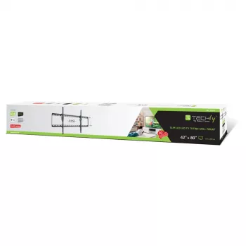 Techly supporto a parete fisso TV LCD LED 42-80 pollici