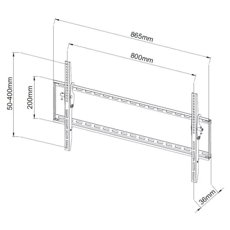 Techly supporto a parete fisso TV LCD LED 42-80 pollici