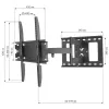 Techly ICA-PLB 148M supporto a parete per TV 139,7 cm (55 pollici) nero