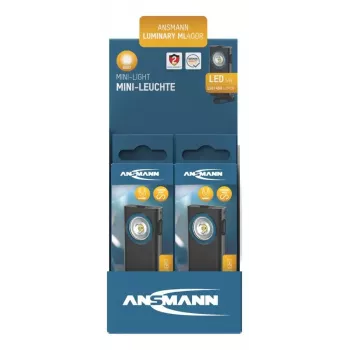Torcia portachiavi Ansmann ML400R nera LED 5W ricaricabile USB