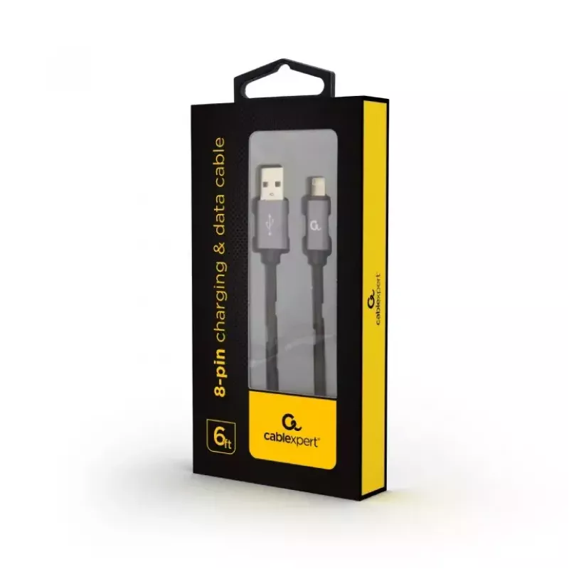 Cavo per cellulare GEMBIRD USB A a Lightning CCB-MUSB2B-AMLM-6 1,8 m USB 2.0 nero