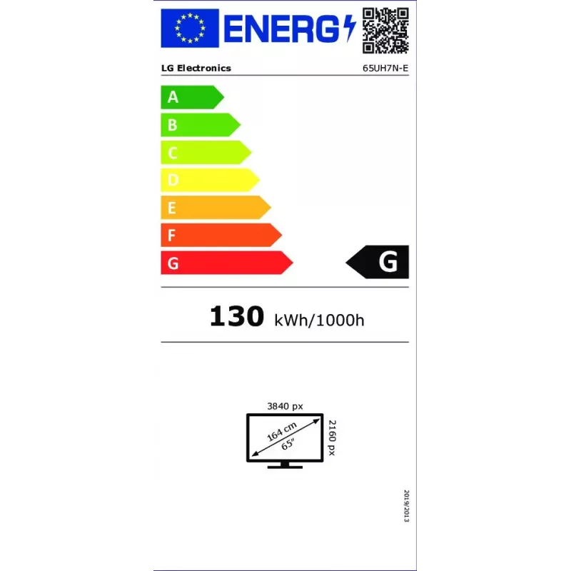 LG 65UH7N-E display piatto per digital signage 165,1 cm (65 pollici) IPS LED 4K Ultra HD, Wi-Fi, webOS, SoC, 24/7, nero