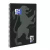 Quaderno Oxford 400121610 A4+ 160 fogli nero grigio
