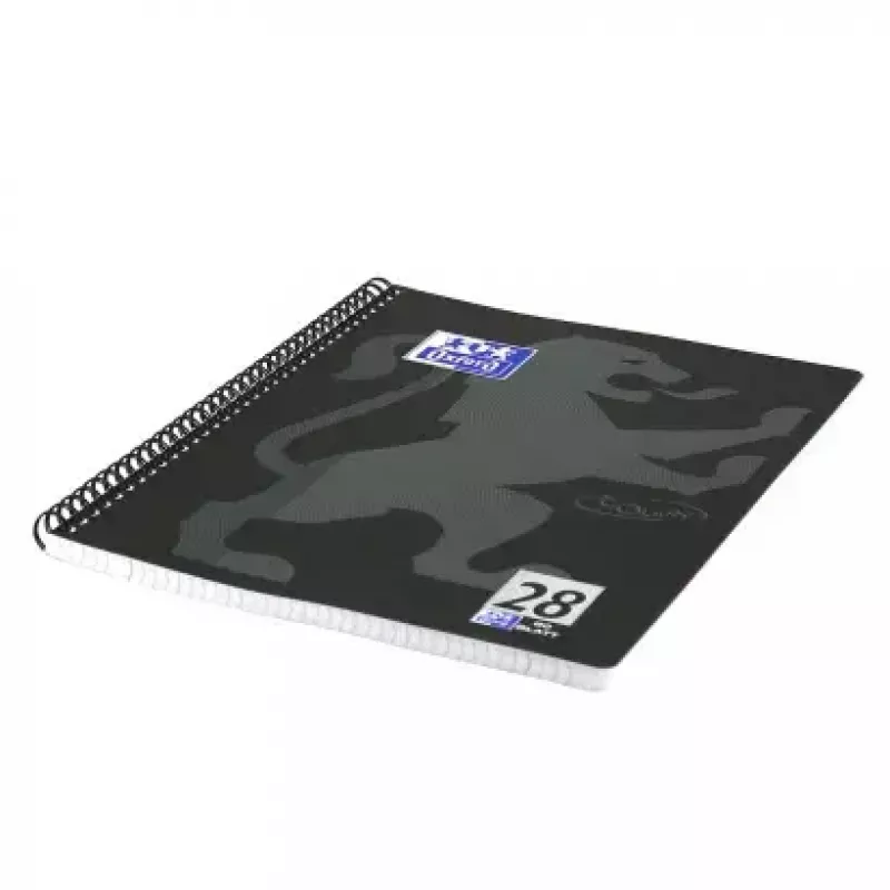 Quaderno Oxford 400121610 A4+ 160 fogli nero grigio