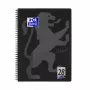 Quaderno Oxford 400121610 A4+ 160 fogli nero grigio