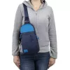 Borsa a tracolla Rivacase Dijon 25,6 cm (10,1 pollici) blu maniglia cinghia a spalla
