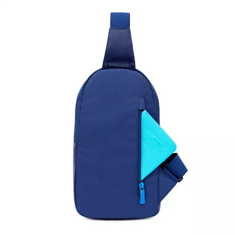 Borsa a tracolla Rivacase Dijon 25,6 cm (10,1 pollici) blu maniglia cinghia a spalla