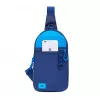 Borsa a tracolla Rivacase Dijon 25,6 cm (10,1 pollici) blu maniglia cinghia a spalla