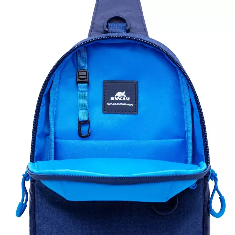 Borsa a tracolla Rivacase Dijon 25,6 cm (10,1 pollici) blu maniglia cinghia a spalla